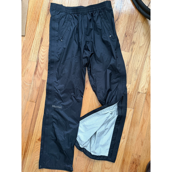 Marmot Pants Mens Size Medium Black Waterproof Hiking Ski Snow Shell Outdoor - Picture 1 of 5